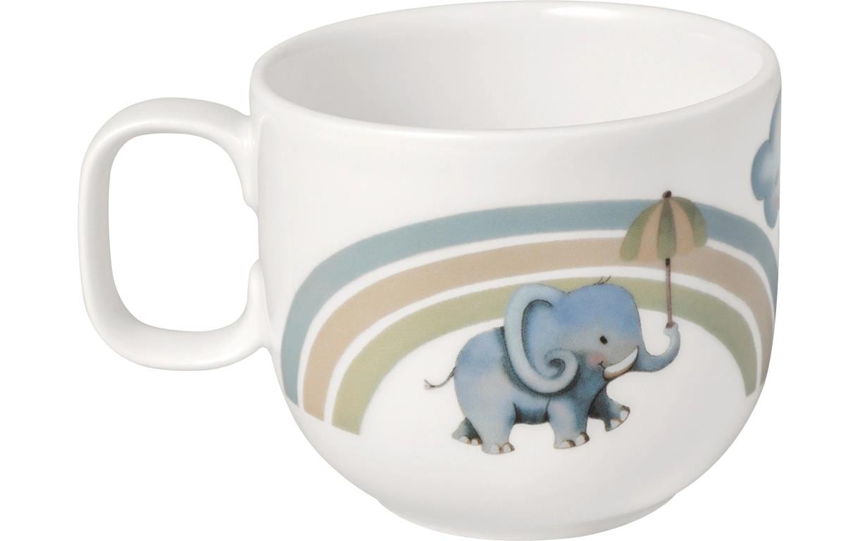 Kindertrinkbecher Walk Elephant 170 ml, 6 Stück, HellblauBecher mit Henkel für Kinder