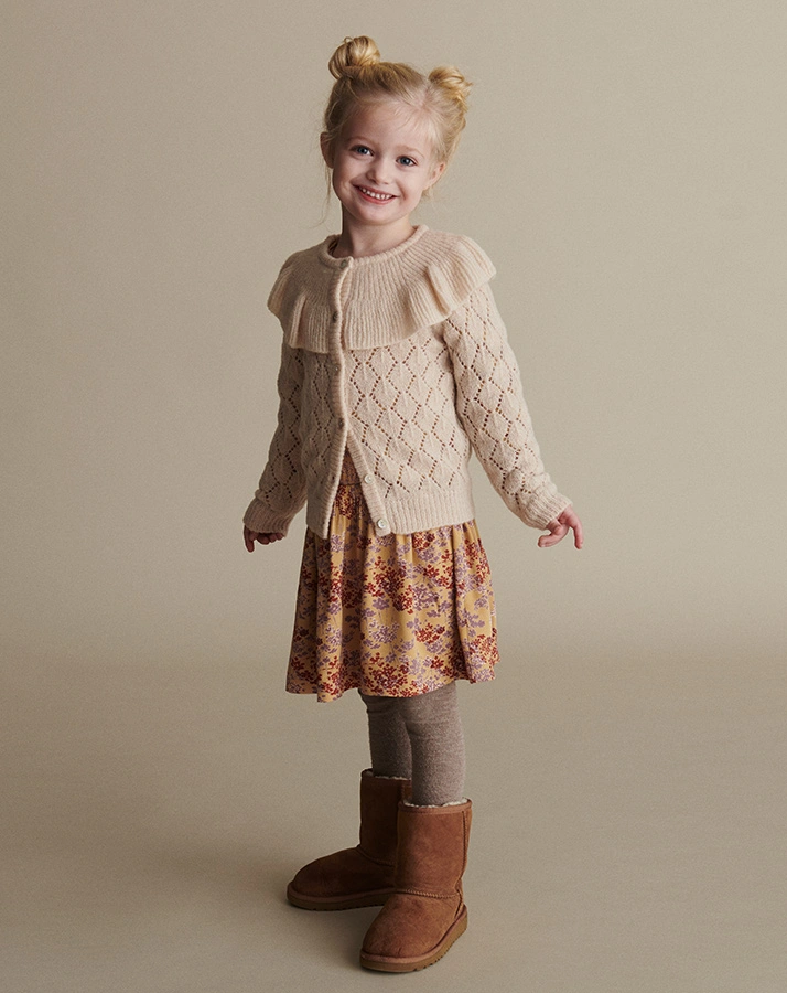 Strickjacke MATDIANKids mit Wolle in sand