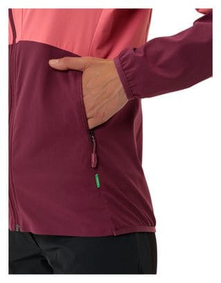 Veste Coupe-Vent Femme Vaude Tekoa Rouge