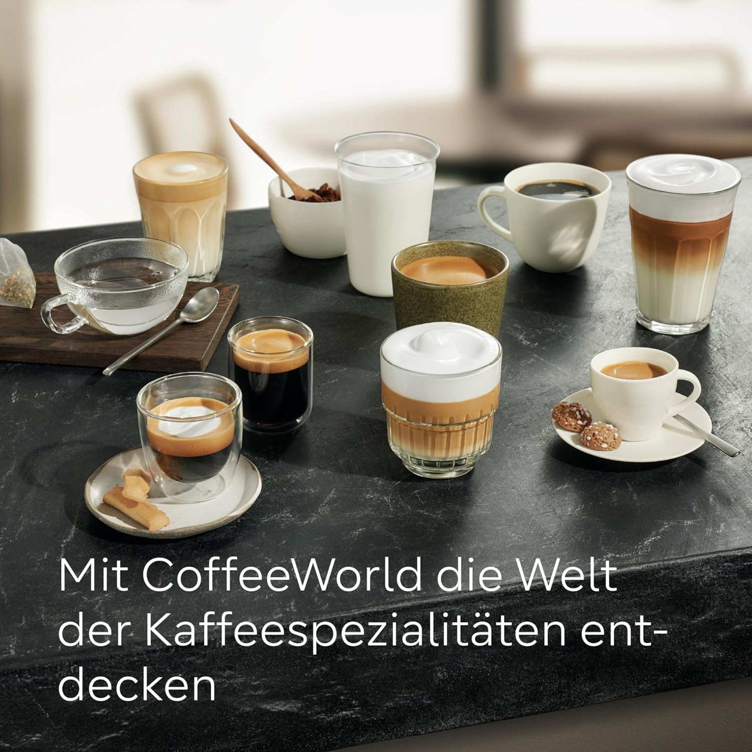 Siemens Kaffeevollautomat EQ500 classic TP516DX3, App-Steuerung, viele Kaffeespezialitäten, integr. Milchbehälter, Doppeltassenfunktion, automat. Dampfreinigung, 1500 W, Edelstahl/Klavierlack schwarz
