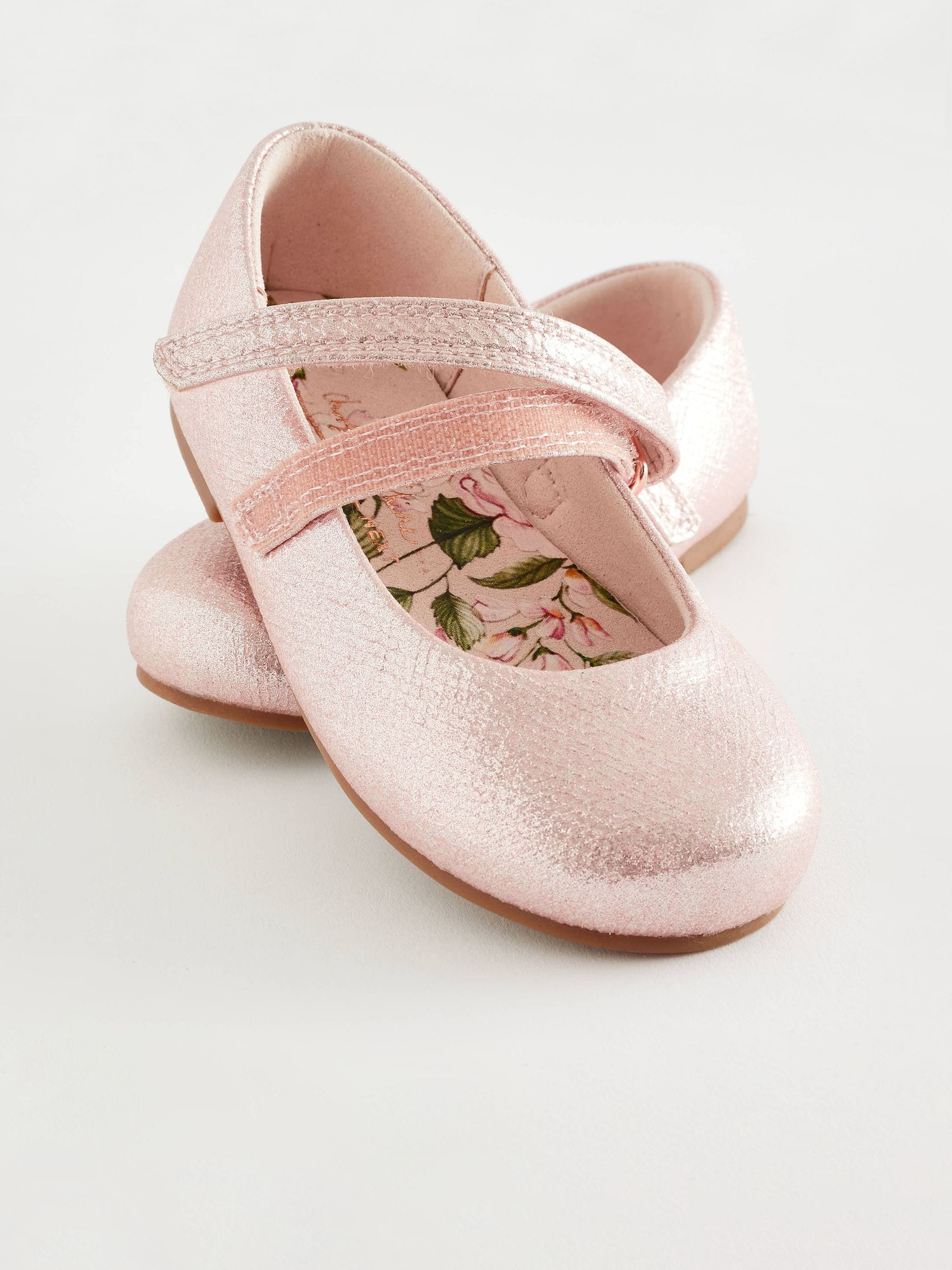 Roze - Mary Jane gelegenheidsschoenen met klittenbandsluiting