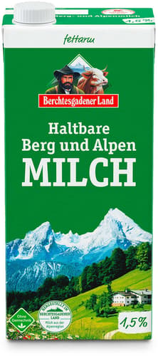 Berchtesgadener Land Haltbare Berg- und Alpenmilch 1.5%
