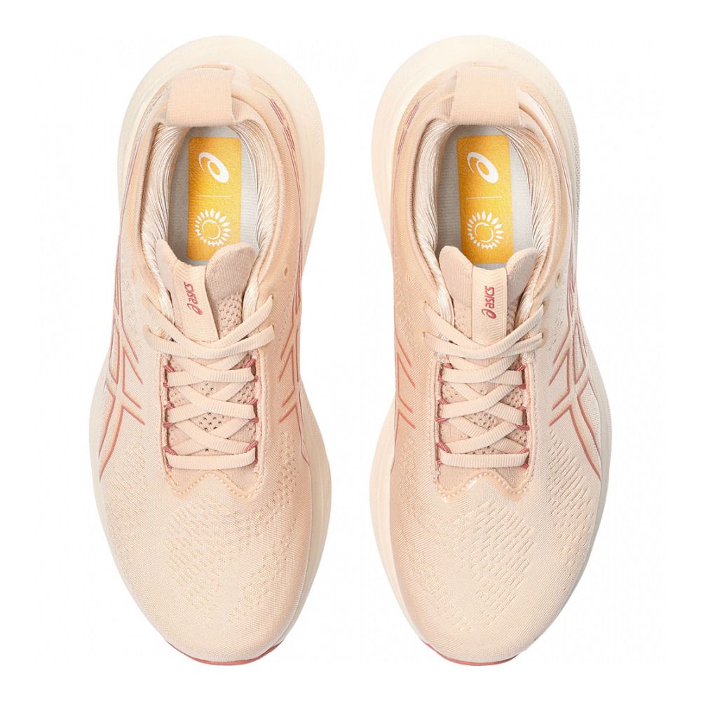 Asics GEL-NIMBUS 25 - Chaussures running Femme pale apricot/light garnet