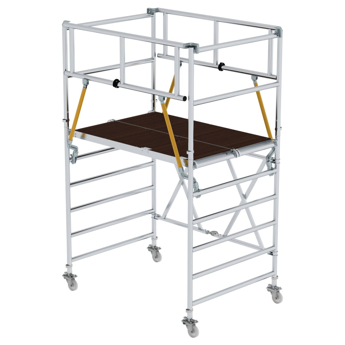 MUNK Vouwsteiger SG 1,35x2,45m met veiligheidsleuning 4,08m AH
