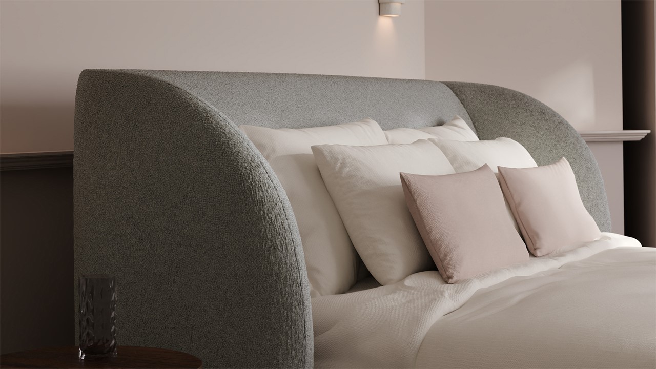 Bed Cove - Wool look light grey