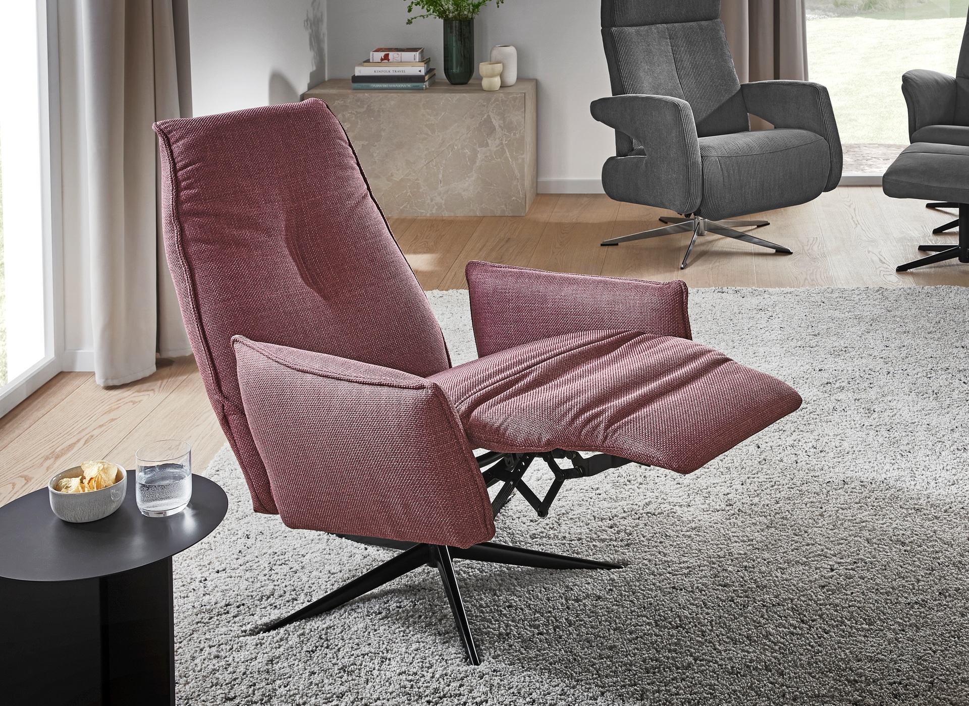 LIV'IN Relaxsessel MALMÖ lila/pink