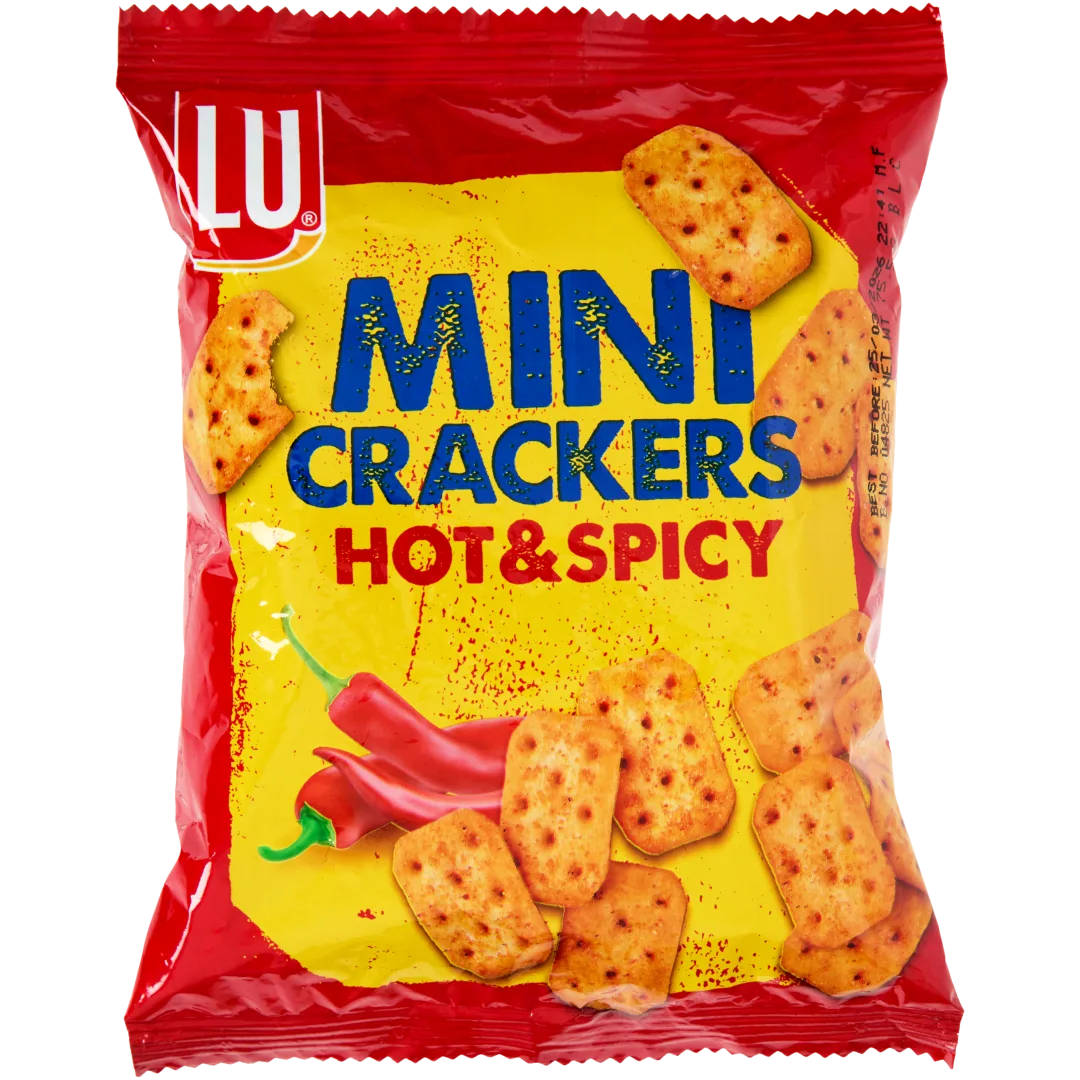 LU mini crackers Hot & Spicy 76 gram