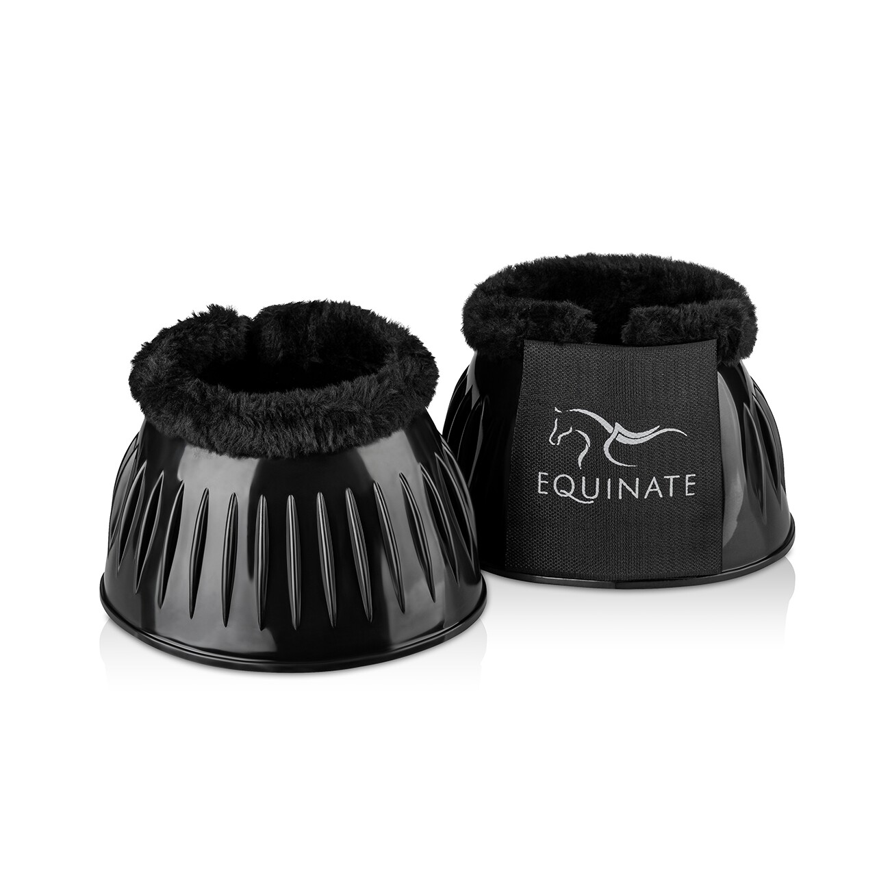 Equinate Hufglocken Avery aus PVC mit synthetischem Lammfell XL