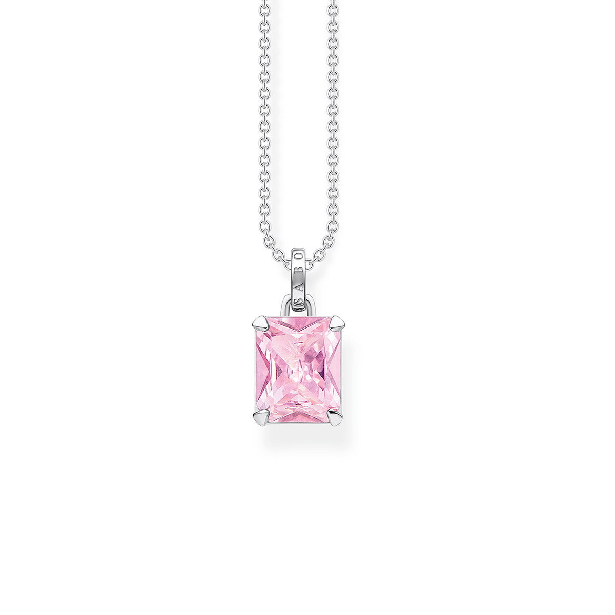 Collier THOMASS ABO argent 925 zirconia rose