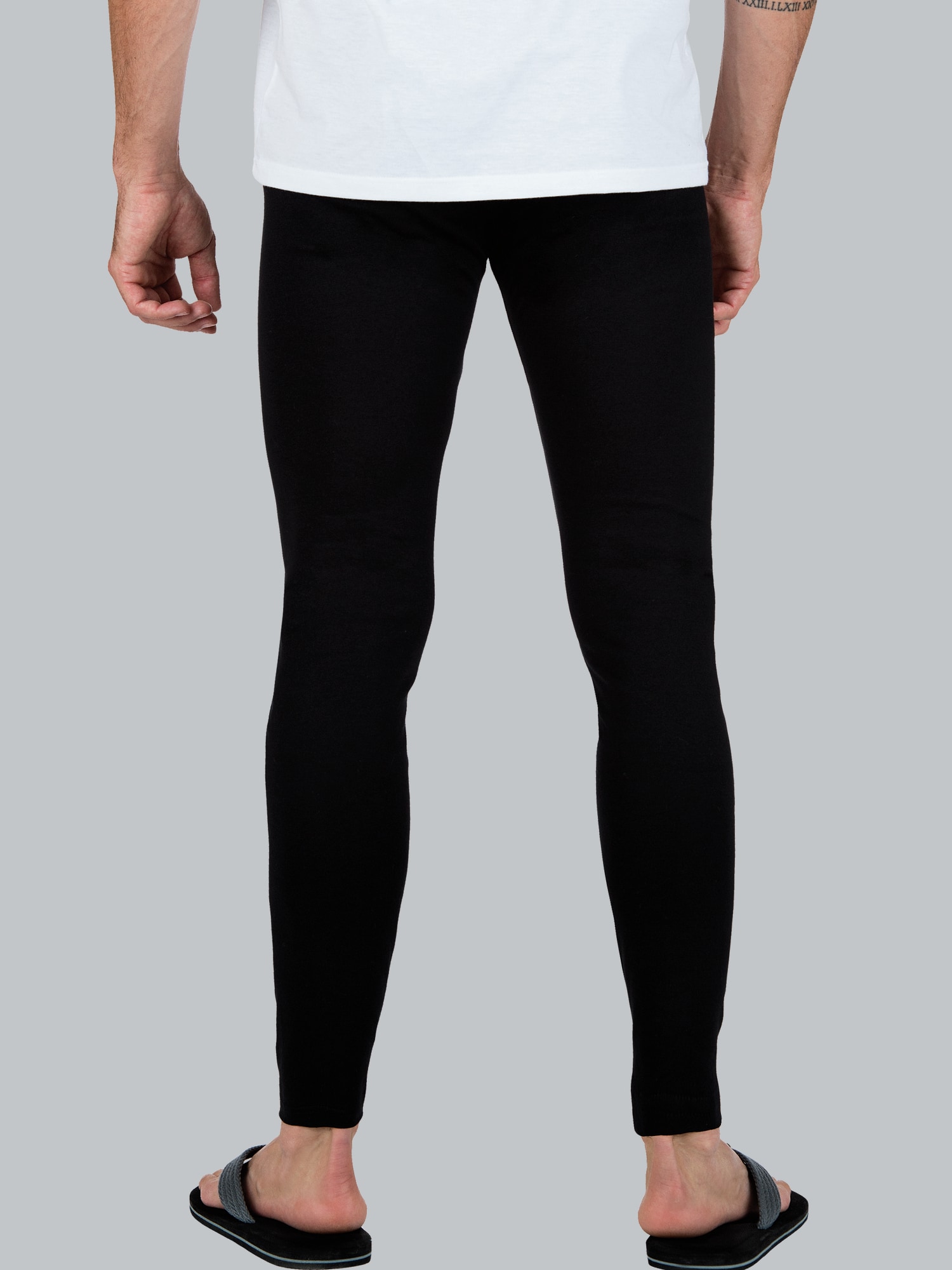 Leggings aus Baumwolle/Elastan Schwarz