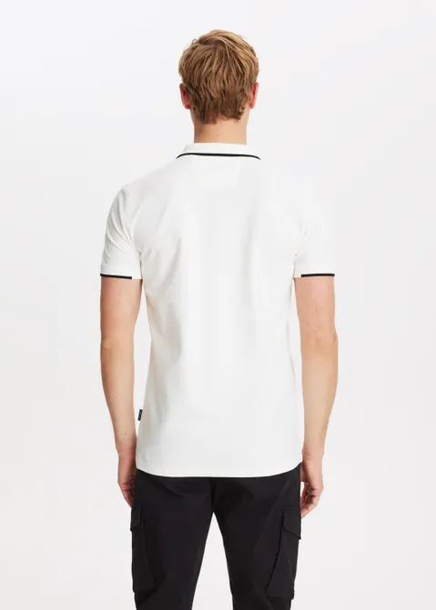 Polo piqué off-white (WIT.O)