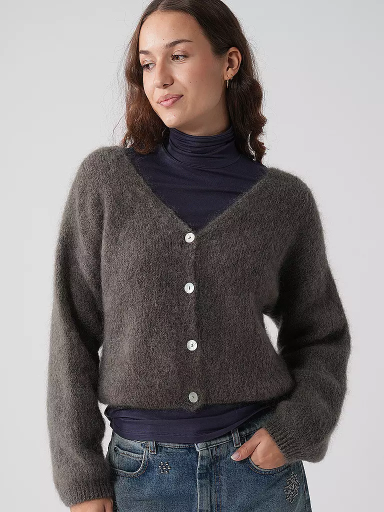 AMERICAN DREAMS Cardigan Cropped Fit CORNELIA braun