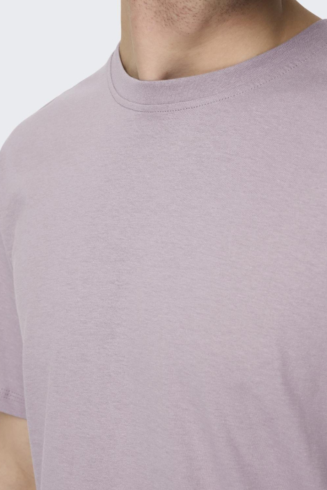 Only & Sons paarse heren t-shirt