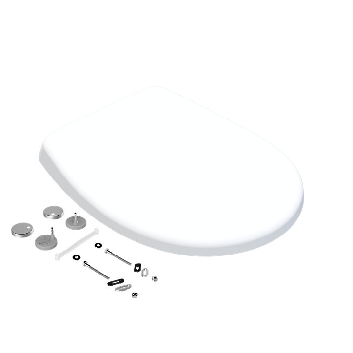 Abattant WC blanc brillant Classic Bemis
