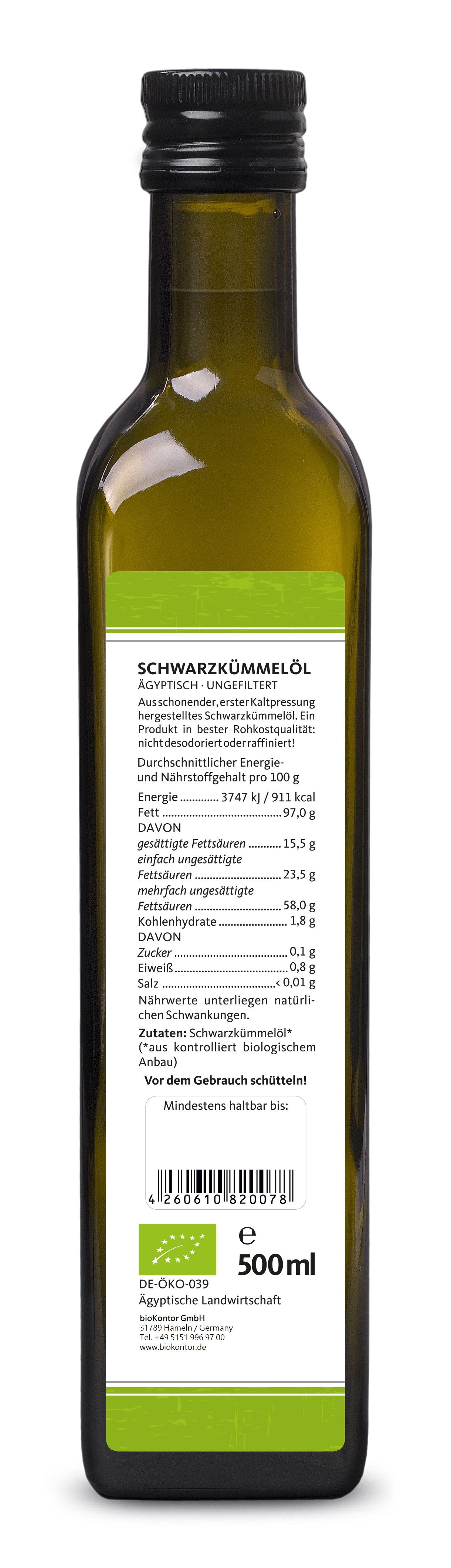 bioKontor Schwarzkümmelöl ungefiltert