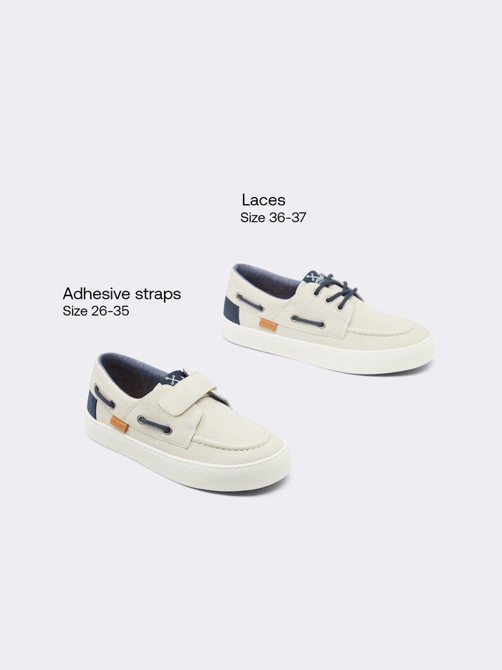 Sapato náutico - Cinza