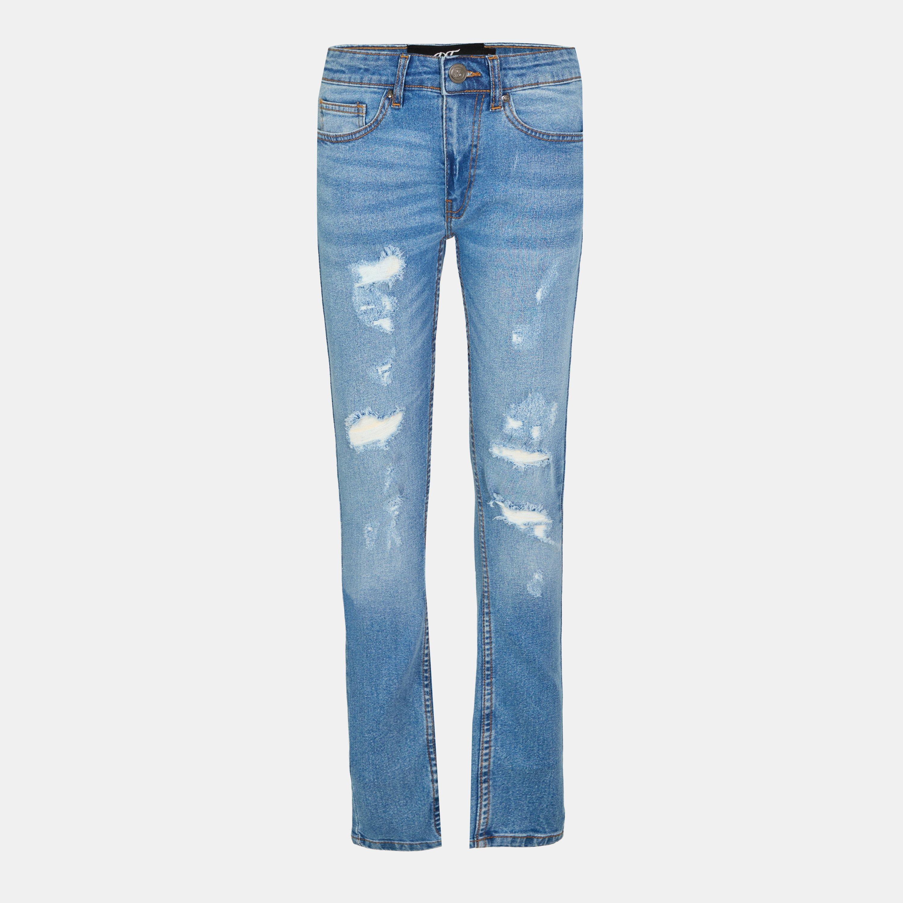DFND London Roar Ripped Denim Jeans