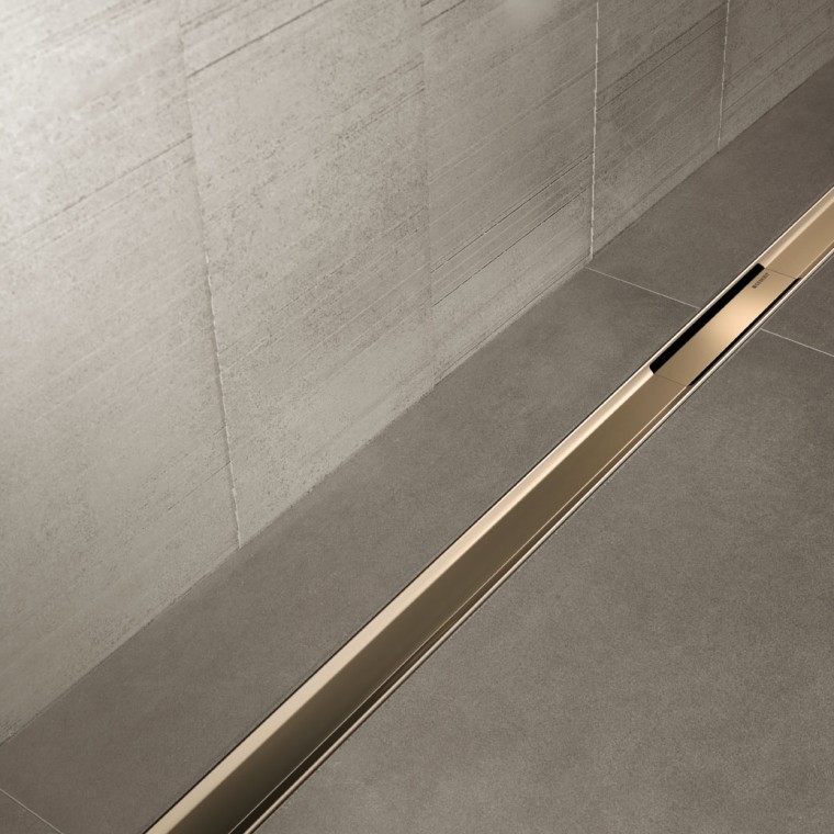 Geberit CleanLine80 douchegoot champagne 30-90cm verstelbaar