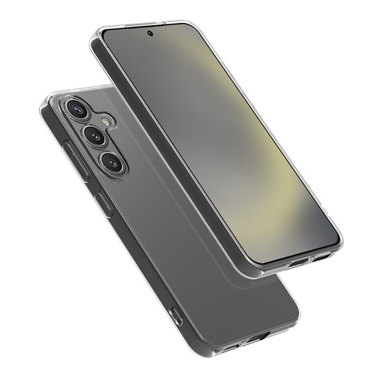 Samsung Galaxy S25  Plus Gummi Case Schutzhülle mit Kameraschutz - Transparent