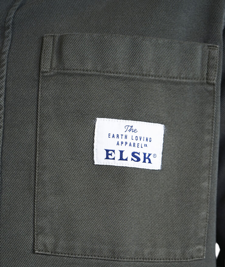 ELSK EARTH LOVING EDDIE MEN'S OVERSHIRT 200 dark green