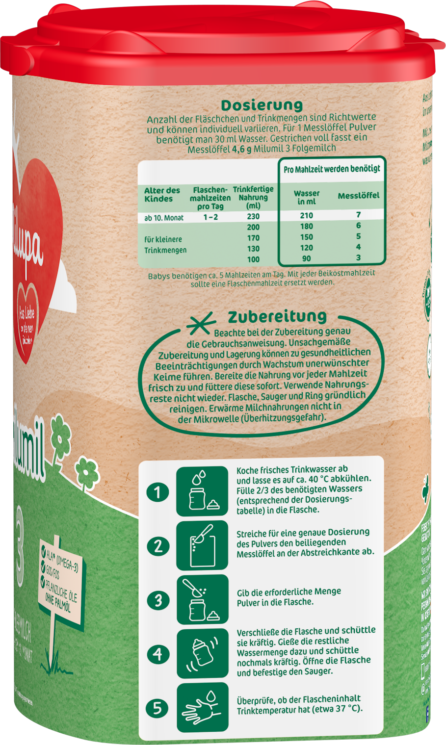 Milupa Milumil 3 Folgemilch Precinutri+