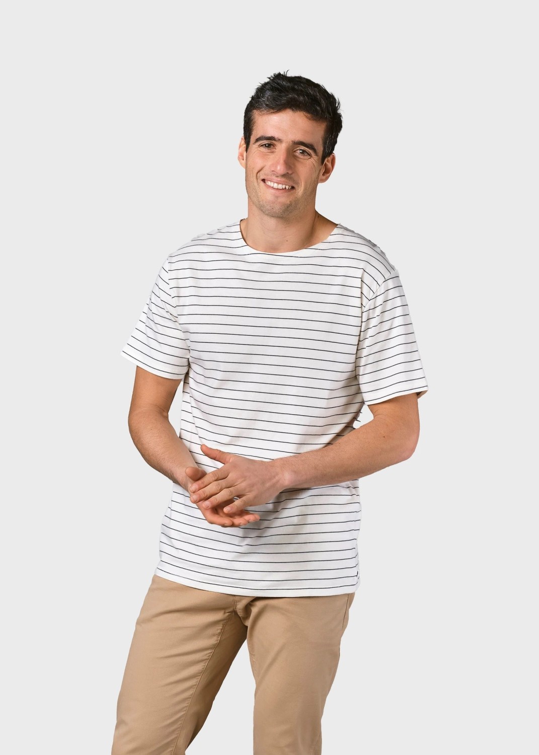 Klitmøller Collective T-Shirt Tom Tee Cream/Navy