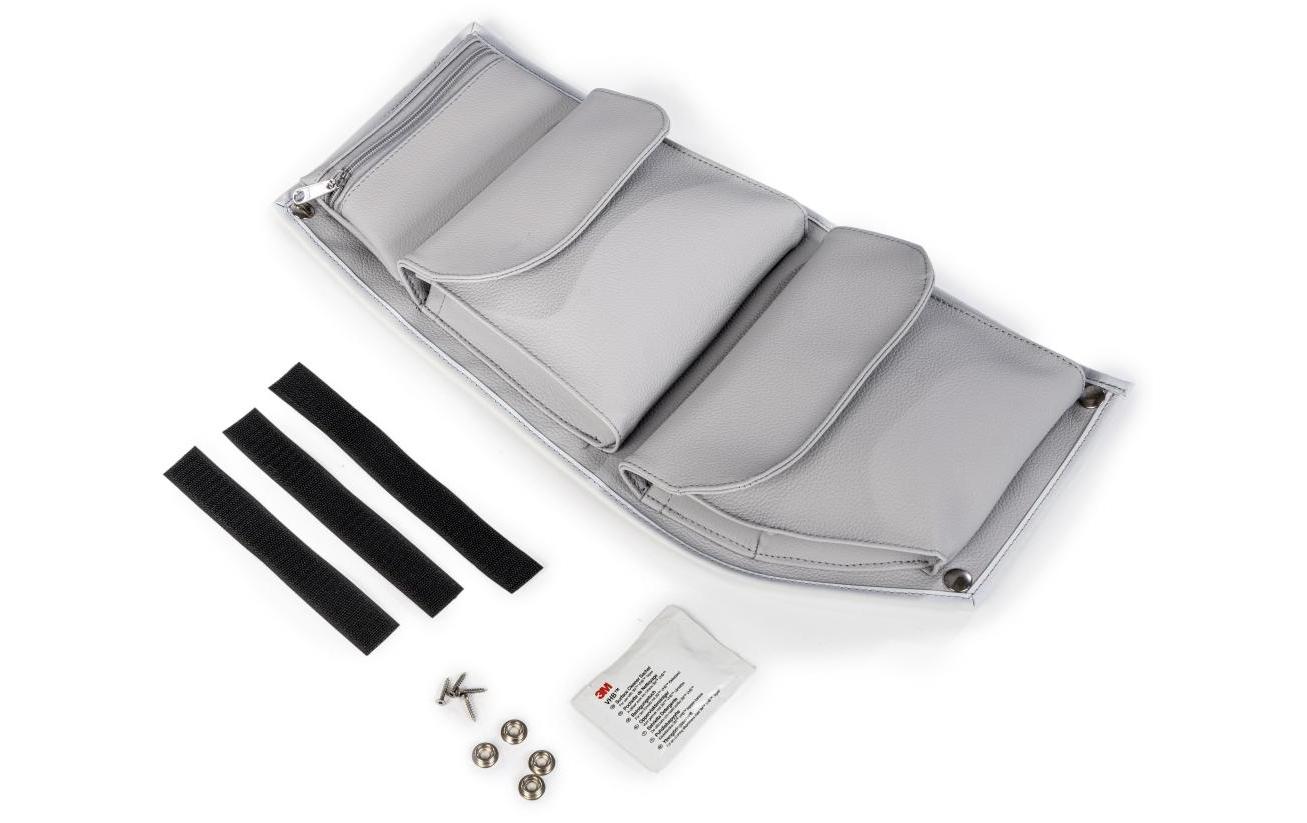 Organizer Stautasche Flexibel, hellgrau abnehmbare RV-TascheStautaschen / Organizer