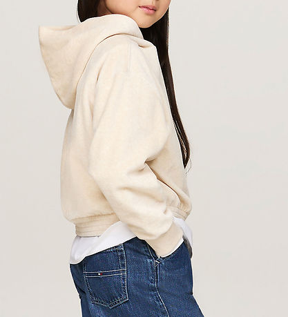 Tommy Hilfiger H?ttetr?je - Velour - Script - HeatheRød Oat