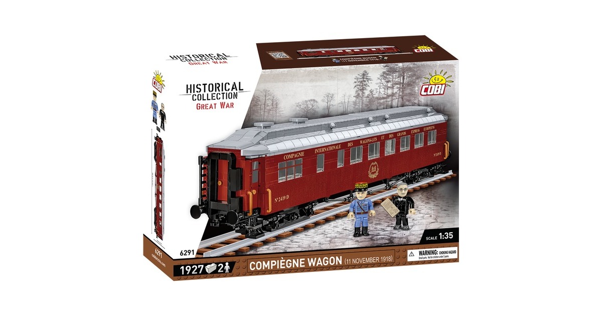 COBIHistorical Collection - Compiègne Wagon (11 November 1918) Constructiespeelgoed  (Schaal 1:35)