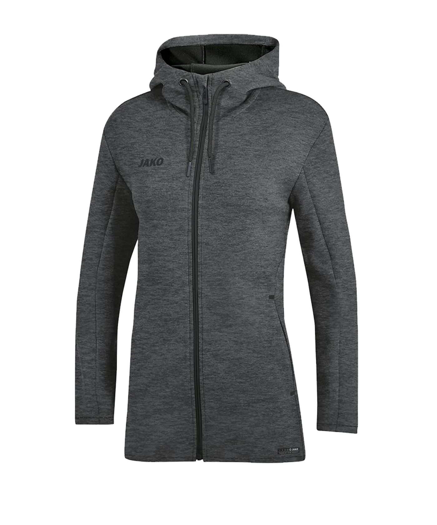 JAKO Premium Basic Kapuzenjacke Damen Grau F21