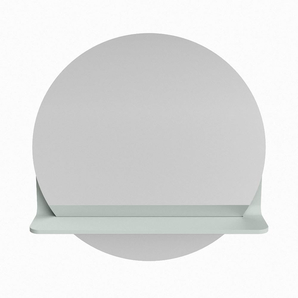 Mondiaz Spot spiegel rond Ø50cm met planchet greey