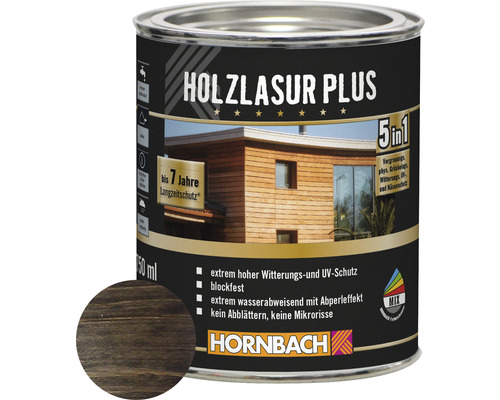 HORNBACH Houtbeits Plus Ebbenhout 750 ml