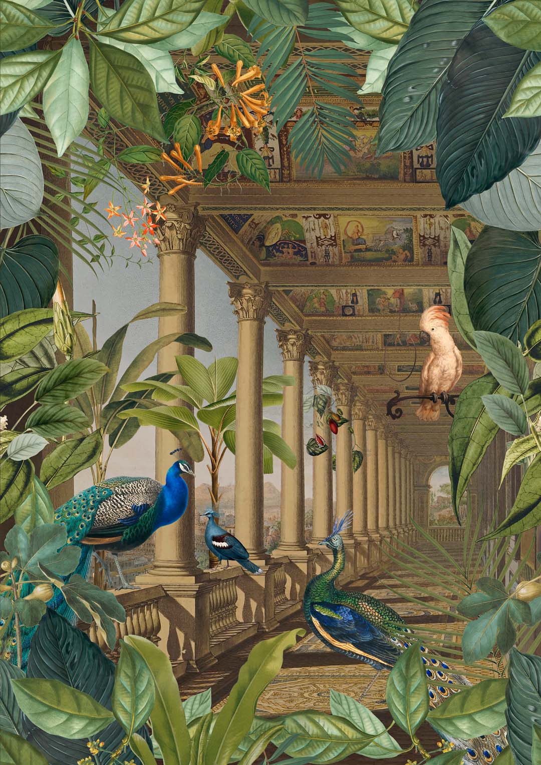 Lost Jungle Place With Peacocks 2 von Andrea Haase