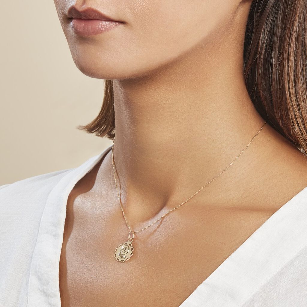 Pendentif Ange Nuage Or Jaune