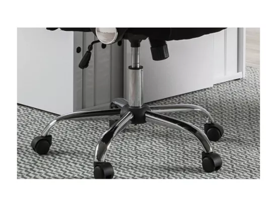 Chaise de bureau JOY – Tissu filet noir – Hauteur réglable 109-119 cm – Ergonomique et design