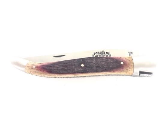 Laguiole Tradition 12 cm - 2 mitres - Chêne de Barrique Couteau de Poche Forge de Laguiole