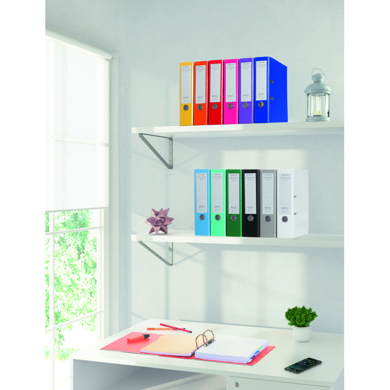 Classeur à levier cartonné Esselte Chromos Plus A4 - Dos 8 cm