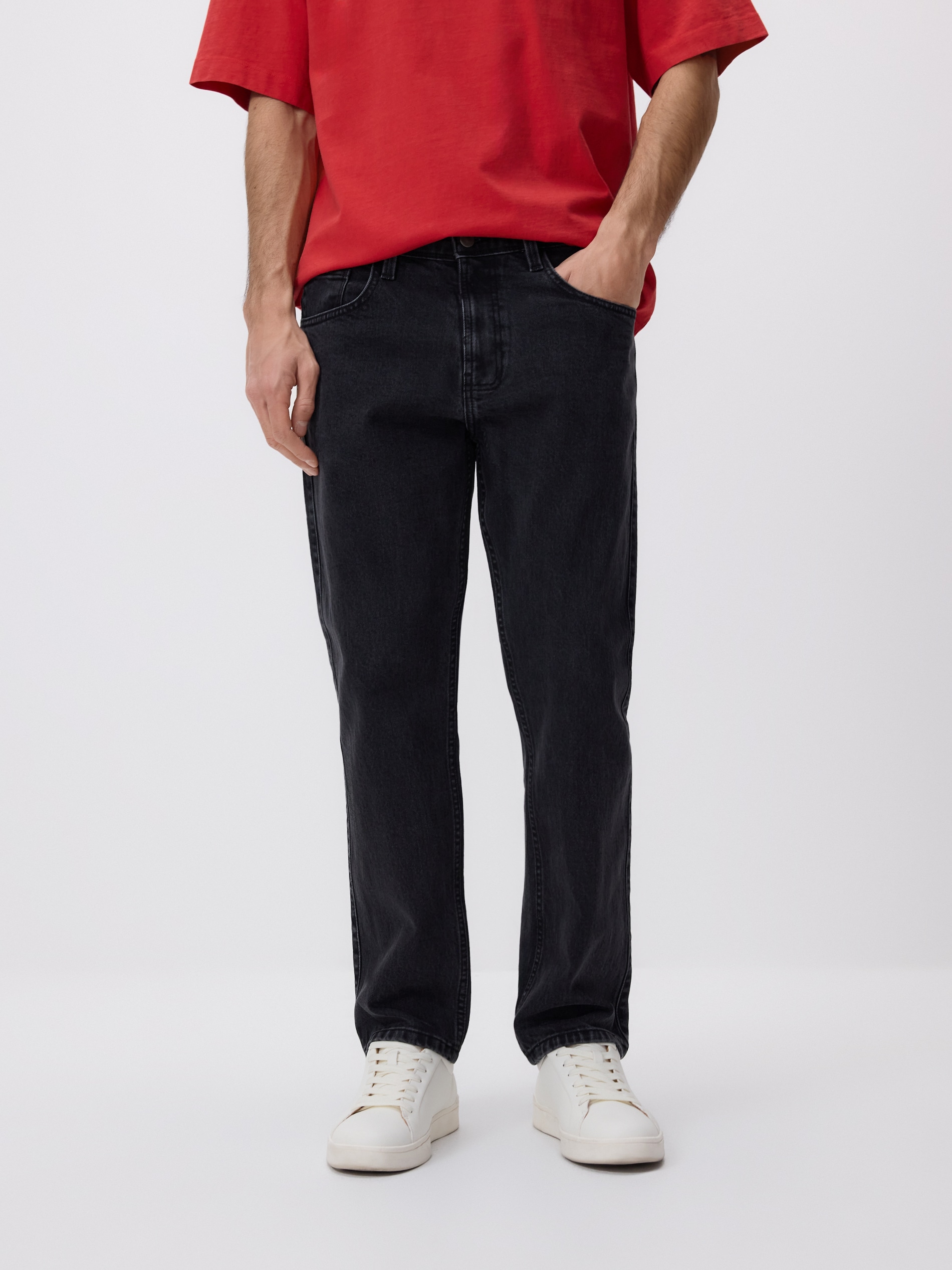 Jeans im Straight-Fit mit Wascheffekt