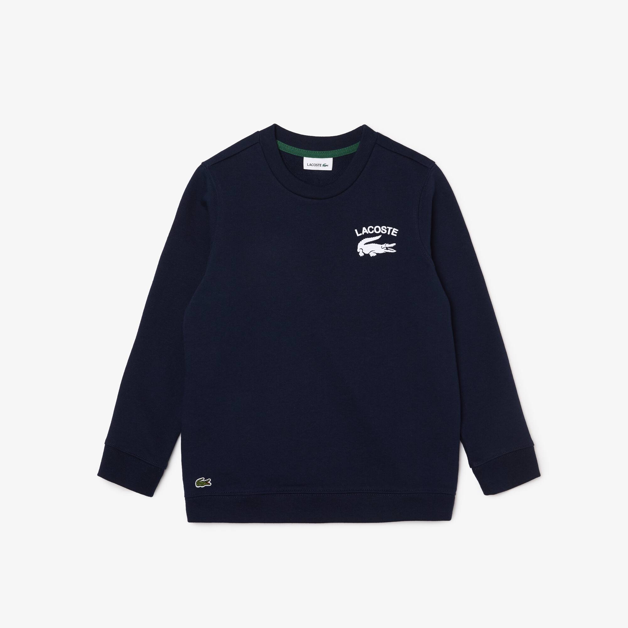 Jungen LACOSTE Sweatshirt mit geripptem Kragen Pullover & Sweatshirts - Blau - Lacoste - Jungen