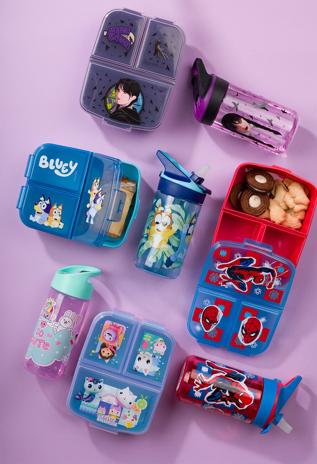 Multi compartment matboks Spider-Man