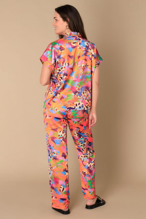 Ivy Beau multi color dames blouse