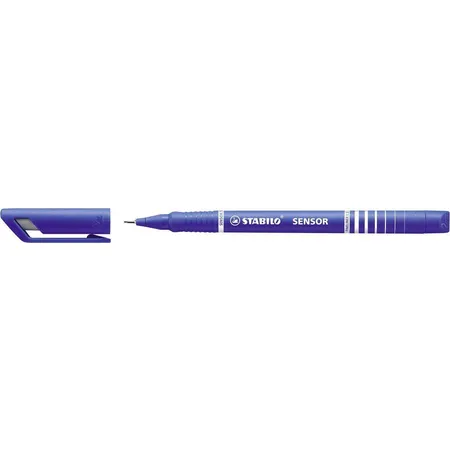 Fineliner mit gefederter Spitze - STABILO SENSOR F - fein - Einzelstift - blau