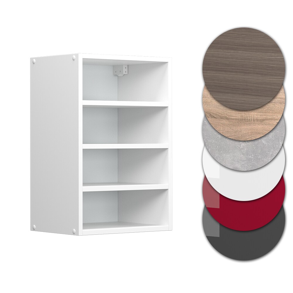 Vicco Regalhängeschrank Küchenschrank Küchenzeile R-Line 40 cm Weiß Fächer