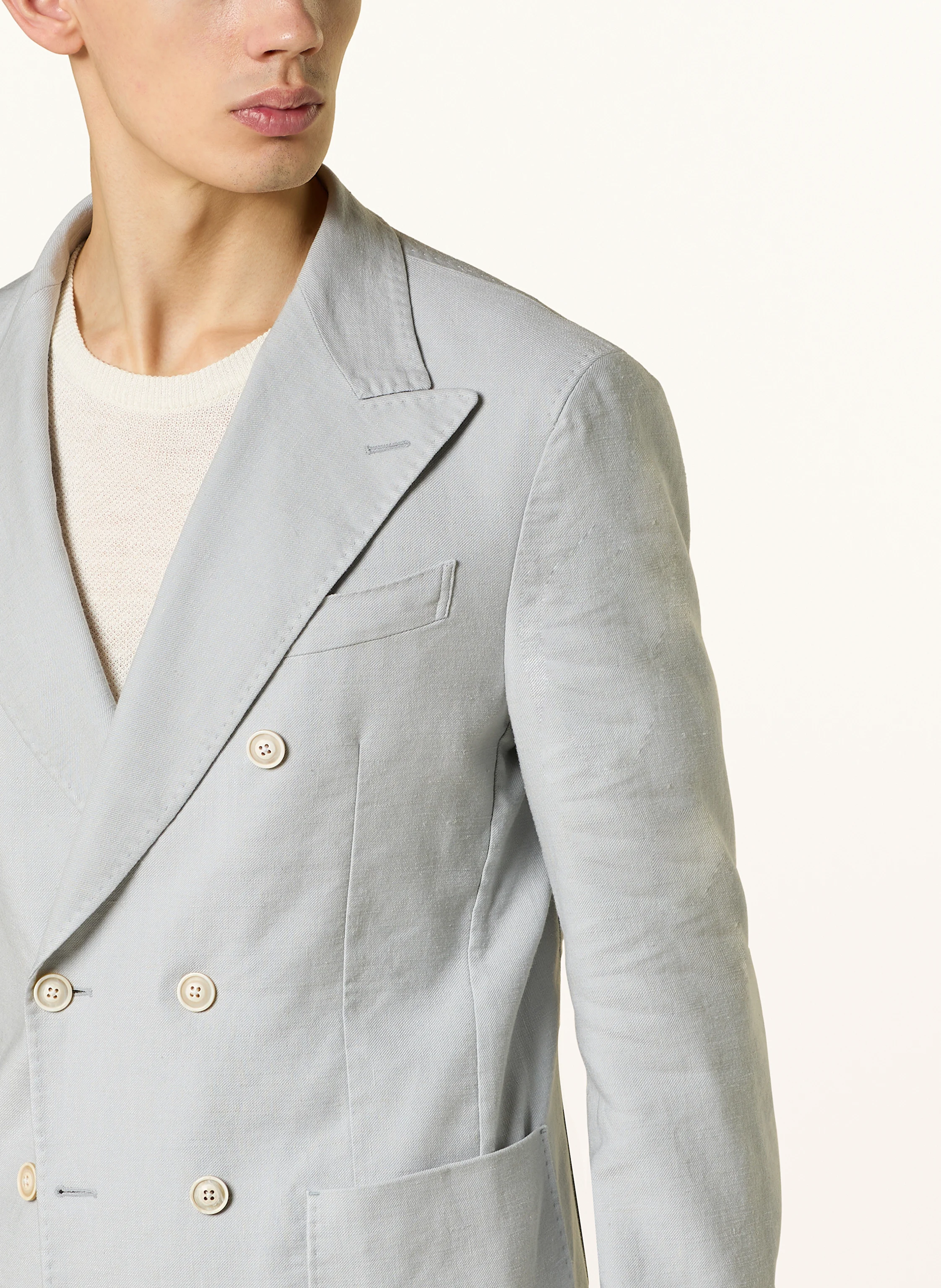 windsor. Anzugsakko SALINO Extra Slim Fit mit Leinen