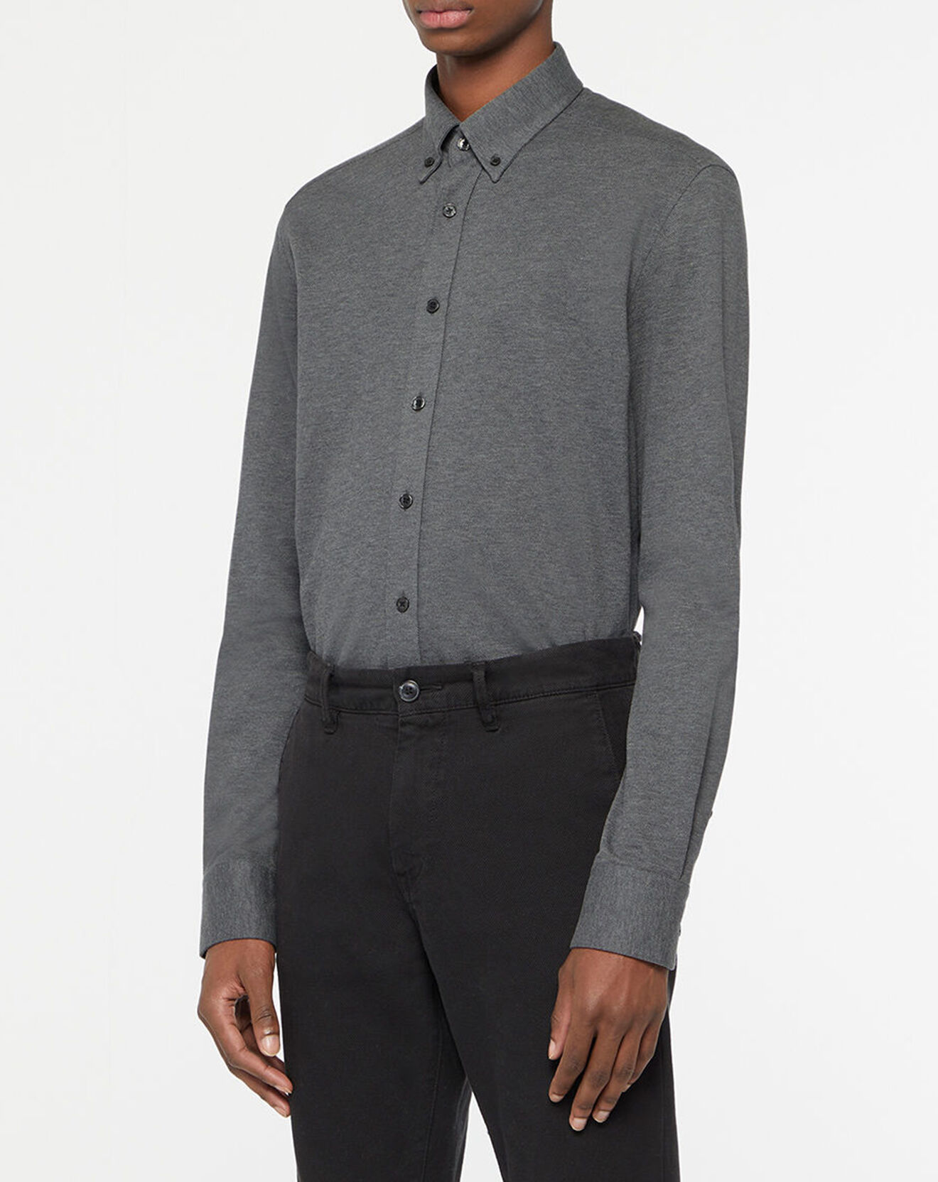 Hackett London Chemise Slim Fit gris moyen