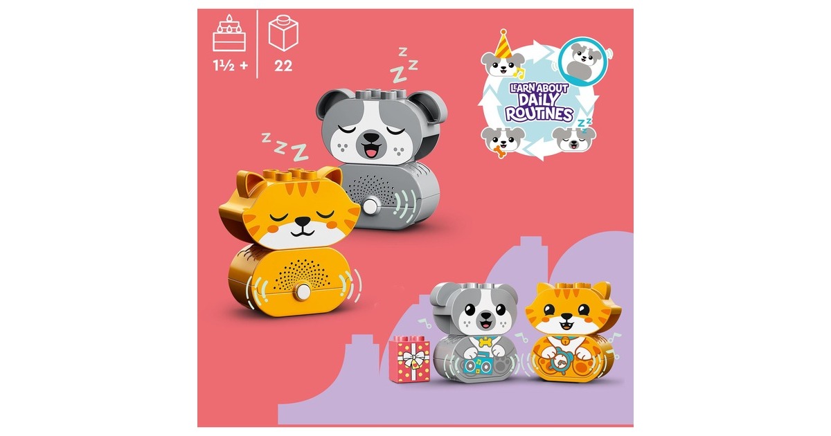 LEGODUPLO - Mijn eerste Puppy en Kitten met geluid Constructiespeelgoed  (10977)