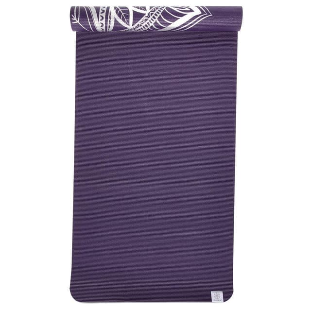 Gaiam Aubergine Medallion Yoga Mat 6mm Premium Metallic