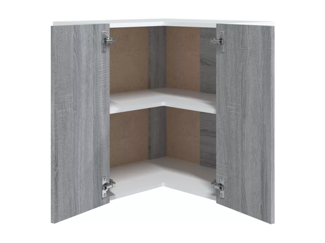 Armoire d'angle suspendue 