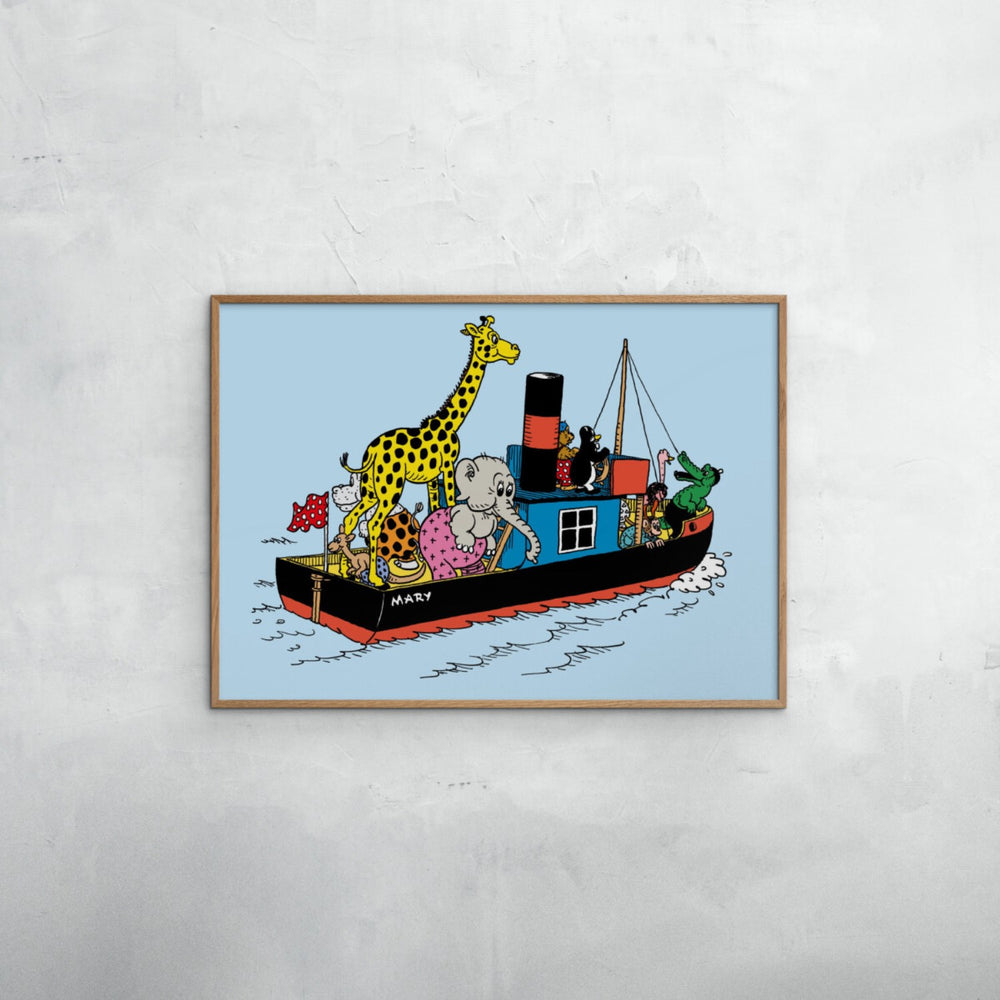 Køb Poster & Frame Rasmus Klump - Vennerne På Mary