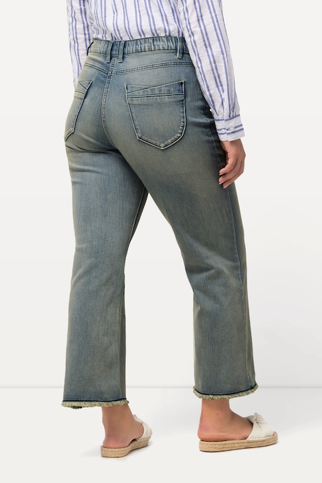 Jeans Mary, Fransensaum, gerades Bein, 5-Pocket-Hose
